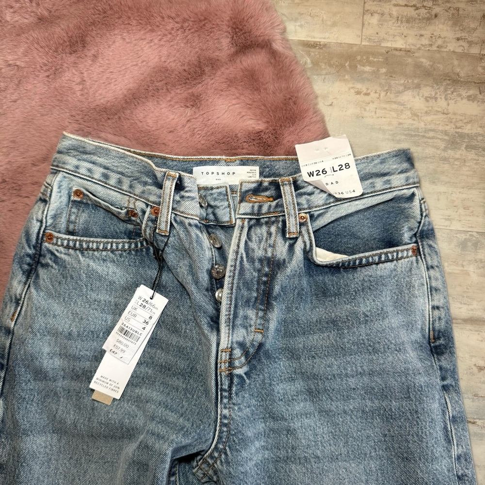 NWT! Topshop dad jeans - Picture 2 of 4